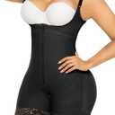 YIANNA Fajas Colombianas Shapewear for Women Postpartum Tummy Control Body Shaper Butt Lifter Bodysuit (Small, 1-black)