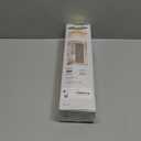 gonnrly Accordion Door Curtain - 100% Light-Blocking Bedroom Door Curtain with Included Rod for Easy Installation, Suitable for Doorway Privacy White 53" W x 78" L