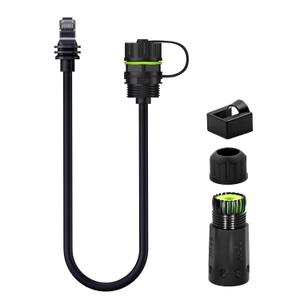 Duttek Starlink Ethernet Adapter Gen 3/Mini, 1.64FT/50CM Moca 2.5 Adapter for Starlink Router and Starlink Gen 3 Dish, High-Speed RJ45 LAN Cable with IP68 Weatherproof Shield