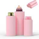 Cylinder Covers Set of 3 Multicolor Pedestal Stand Covers, Cylinder Stand Covers for Party,Round Dessert Tables Covers for Wedding Birthday Party Decor (L+XL+XXL, Pink)