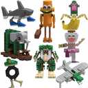 8 Pcs Italian Brainrot Action Building Blocks SetTralalero Tralala Collectible Figurines.Viral Desk Decor Giftfor Kids Boys, Girls and Adults