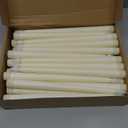 Funtery 48 Pcs Flameless LED Taper Candles Battery Operated Candles Bulk Realistic LED Candlesticks Flickering for Wedding Church Graduation Party Home Decor(Ivory,Classic Style)