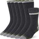 Buttons & Pleats Wool Socks for Men & Women Merino Thermal Warm Cozy Winter Boot Sock (Small-Medium, E27-green (3 Pairs))