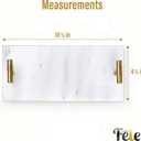 Guest Towel Holder Tray for Bathroom - White Marble-Tray - Napkin Holder for-Bathroom - Paper Hand Towel Holder.