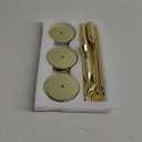 12 Pcs Lemon Gold Candlestick Holders, Tall Taper Candelabra Stands fits 3/4 inch Thick Pillar Candle Stick, Elegant Decor Set for Table Centerpiece, Floor, Fireplace as Date, Festival, Fitting.