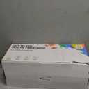 Smiry 54 Inch x 100 Feet Disposable Table Cover Roll, Mustard Yellow Plastic Table Cloth in Cut-to-Size Box with Slide Cutter, Waterproof Rectangle Tablecloths for Weddings, Banquets, Outdoor