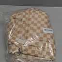 Bagstellar Corduroy Tote Bag for Women, 17 Pockets Laptop Work Tote Bag Lightweight Teacher Nurse Bible Bag for School Travel | with 40oz Cup Holder, Multi Compartment, Zipper Crossbody Bag, College Shoulder Bag, Daily Purse w/ Strap, Ideal Gift for Women (Beige Checkered)