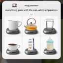Coffee Mug Warmer Intelligent Control Type, Mug Warmer, Three-Level Controlled Constant Temperature Heating 8H Auto Shutdown Coffee Cup Warmer is Used in Different Scenes Such as Home and Office