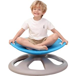 BABAMU Spinning Chair for Autistic Kids, Upgrade Handle Sensory Chair, Autism & ADHD Chair, Kid's Furniture, Autism Sensory Products for Kids (Blue)