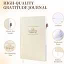 Utron 2 PCS Gratitude Journal, 5.5"x8.2" Journal with Prompts, Affirmation Journal with Pencil Socket, Undated Daily Gratitude Journal, Journal Personal