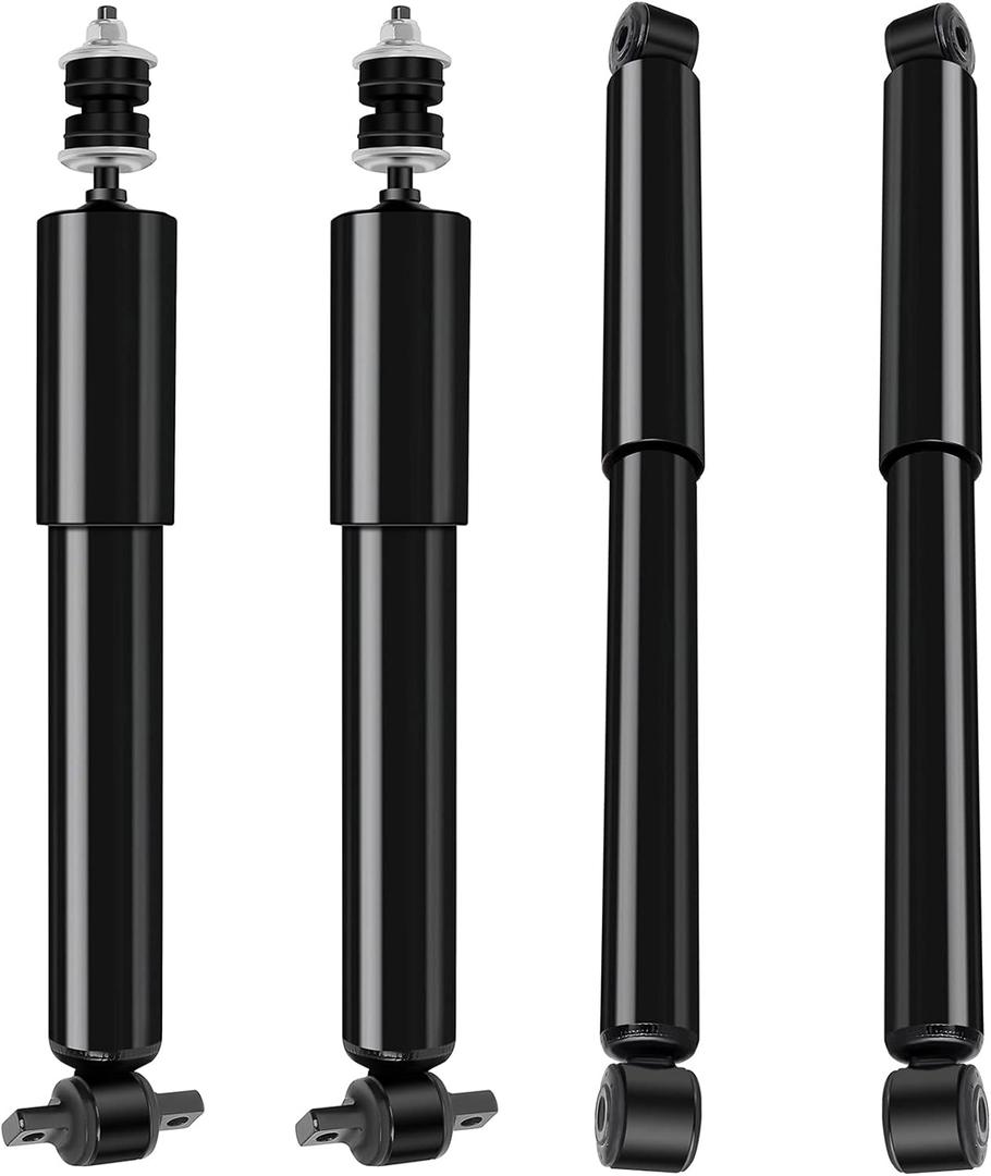 Shocks Silverado,ECCPP Front Rear Shock Absorbers Kits for Chevy 1999 2000 2001 2002 2003 2004 2005 06 07 for Chevy Silverado 1500/for GMC Sierra 1500 344380 Gas Strut Auto Shocks (4 pcs for 2WD-RWD)