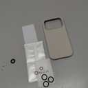 GONEZ Magnetic for iPhone 17 Pro Case, Compatible with MagSafe, [Screen Protector + Camera Lens Protector], Liquid Silicone Anti-Scratch Shockproof Protective Phone Case 6.3 inch, Stone