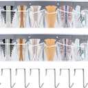 2 Pcs RV Shoe Storage for Bedside Handing Small Items Organizer Hanging Rack Over The Door Organizer Storage and Organization - Bedside Caddy with 16 Large Pockets for Tool Accessories