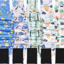 5 Pack Dog Diapers Male Reusable, Belly Bands for Male Dogs, High Absorbing Dog Pee Wraps for Doggie in Incontinence and Training Cactus M