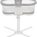HALO BassiNest Luxe Swivel Sleeper - Over-Bed Baby Bassinet with 360° Rotation, Vibrations, White Noise, Nightlight, and Safe Close-Sleeping Design, Dove Grey Tweed