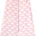 Hudson Baby Unisex BabyPlush Sleeping Bag, Sack, Blanket (6-12 Month, Pink Clouds Plush)
