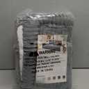 OstepDecor Washable Couch Arm Covers, Thick Soft Sofa Headrest Cover, Pet Friendly Armrest Chair and Recliner Arm Covers for Leather, Sectional, Loveseat (2 Pack 20" x 24", Dark Grey)