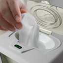 GOGO Pure Baby Wet Wipe Warmer and Wet Wipe Dispenser, Advanced Features - 4 Bright Auto Off LED Ample Lights for Nighttime Changes, Dual Heat for Baby's Comfort, Improved Design