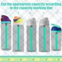 3 x 6pcs Straw Replacements for Owala FreeSip 24 oz 32 oz, Reusable Plastic Straws with 2 Seal Lid Gaskets and 1 Cleaning Brush for Owala 14/19/24/32/40oz Water Bottle Tumbler Cup Accessories Parts