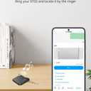 Dual System Bluetooth Tracker Tag for iOS or Android, Keys Finder and Item Locator for Keys, Bags and More, Phone Finder, Up to 300 ft Range, Replaceable Battery, Water-Resistant, 4 Pack