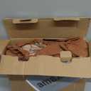 Bedsure Striped Duvet Cover King Size,100% Washed Cotton Duvet Cover Linen Like Textured, Classic Striped Pattern Enhances Bedroom Comfort and Style, Stripes Camel/Brown, 104"x90"