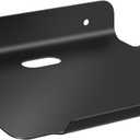 6"x 7.5" Floating Shelves, Metal Wall Shelf for Wall Storage, for Smart Home, Speakers, Internet Router, Security Camera - for Bedroom, Bathroom, and Living Room (Black) 6x7.5