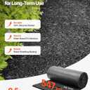 VEVOR Rubber Mulch Mat Roll, 2 Rolls 96 x 24 in Recycled Rubber Mulch Mat, 0.5 Thick Cuttable, Reduced Weed Growth, Natural-Looking Weed Barrier Mat, Permanent Walkway Pathway for Landscaping 