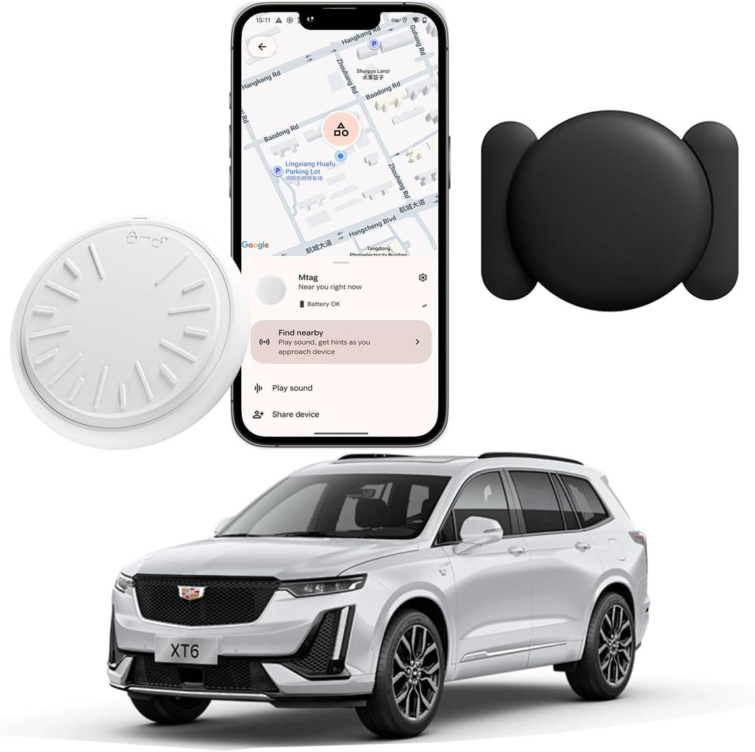 GPS Tracker for Vehicles Real-Time Mini Tracker Device for Vehicles, No Monthly Fee Subscription No SIM Card Required (1 Pack)