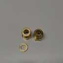 Brass Flare Tube Fitting Coupling Gas Adapter, 3/4" Male Flare x 5/8 Inch Female SAE Thread Pipe Connector Fit for air Conditioning HVAC Automotive Grills (2Pcs, Gold)