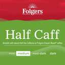 Folgers Half Caff Coffee, Medium Roast, Keurig K-Cup Pods, 10 Count (Pack of 6) (EXP 12/23/26)