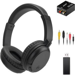 Wireless Headphones for TV, Bluetooth5.3 Over Ear Headphone with RM Radio Function, Lightweight Wireless TV Headset for Seniors, 30Hrs Playtime, No Audio Delay Blutooth Headsets for TV,Phone,Computer
