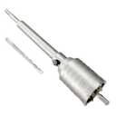 2" Concrete Hole Saw, 50mm Tungsten Steel Core Bit for Cinder Block, Brick, Rock, Plank Walls for Pipes or mini Split Lines, with SDS Plus Shank and 2 Center Positioning Drill Bits.