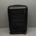 American Tourister Stratum 2.0 Expandable Hardside Luggage with Spinner Wheels, Jet Black, Carry-on