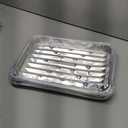 PLASTICPRO 10 Pack Disposable Aluminum Grill Liners Toppers Aluminum Foil Broiler Pans Durable Ribbed Grill Drip Pans 9x13 (Large)