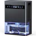 Dehumidifier, 106 OZ Water Tank Dehumidifiers for Home, 1000 sq.ft Quiet Dehumidifier for Basement Bathroom Bedroom RV with Auto Shut Off, Timer, Sleep Mode, 7 Color Light, Grey