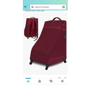 Car Seat Bag Backpack with Wheels for Air Travel Extra Large Padded Carseat Cover Carrier for Airplane Gate Check Bag
