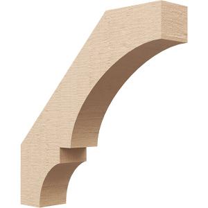 Timberthane Rough Cedar Faux Wood Balboa Knee Brace, 3"W x 18"D x 24"H, Primed