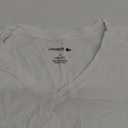 Lacoste Men's 100% Cotton Regular Fit V-Neck Undershirt, 3-Pack (X-Large, White)