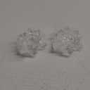 Crystal Lotus Flower Tealight Candle Holders/Glass Tea Light Candlestick Decor Decoration for Christmas Home Wedding Party (Clean 2pcs)