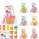 Gosodeny 6 Set End of Year Student Gifts Ice Cream Party Favors Ice Cream Bowls with Summer Cards Last Day of School Gifts from Teacher Summer Holiday Pool Beach Parties Exchange Prizes Supplies