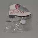 Ice Skating Cake Topper Glitter Ice Skating Lover Birthday Cake Decoration Figure Skating Themed Birthday Party Decorations for Winter Wonderland Birthday Party Ice Skating Party Favors