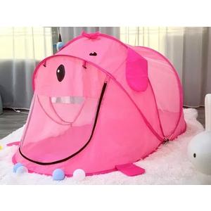 BAODIAN Kids Play Tents – Collapsible Tent for Boys Girls Gift - Large Foldable Playhouse Indoor/Outdoor Fun - Pop up Tent Toys for Age 1 and up Child Birthdays Presents (Pink Dog)