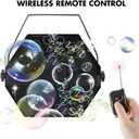 VIRFUN Bubble Machine, Professional Metal Bubble Machine with Wireless Remote Control for Birthday Party Wedding Christmas and Stage Effect, Outdoor or Indoor Use, 9.5 inches x 7.2 inches x 9.5 inches