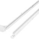 HECASA 240349701 240356501 Refrigerator Slide Rail Compatible with Frigidaire Kenmore Refrigerator Side-By-Side Refrigerator Slide Rail White Meat Pan Hanger