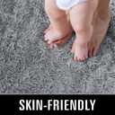 TWINNIS Super Soft Shaggy Rugs Fluffy Carpets, 6x9 Feet, Indoor Modern Plush Area Rugs for Living Room Bedroom Kids Room Nursery Home Decor, Upgrade Anti-Skid Rectangular Fuzzy Rug, Grey