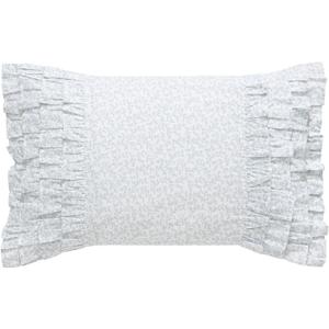 Laura Ashley Throw Pillow Home Decor with Envelope Closure, 14" x 20", Cottage Blue