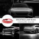 Car Hood Light Strip, 79 Inch Flexible Dynamic Daytime LED Running Lights, 12V Waterproof Silicone Headlight Strip Engine Cover Decoration, Universal Car Accessories (White)