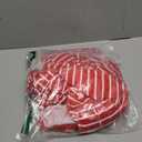 Ekouaer Womens Nightgown Long Loungewear V Neck Nightshirt Sleepwear Full Length Sleepshirt with Pockets (XL, Red White Stripes)