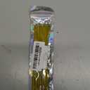 25 Pack 2mm Thick Wire Keychain Cable,6.3 Inches Nylon Coated Stainless Steel Key Ring,Loop Holder for Luggage,Tag Keeper (Yellow)