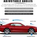 JMTBNO 47 Inch GT Rear Spoiler, Universal GT Style Wing Spoiler Trunk Spoiler Compatible with Chevy Corvette Camaro Nissan Lexus Ford Mustang Hyundai Elantra Honda Civic Nissan Toyota Mazda